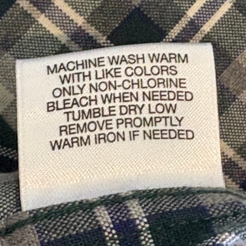 Cremieux Classics Button Down Shirt Mens XL Green Navy Plaid Cotton Tartan EUC - Picture 12 of 13